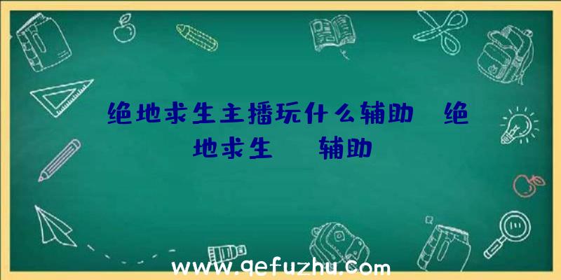 「绝地求生主播玩什么辅助」|绝地求生gtx辅助